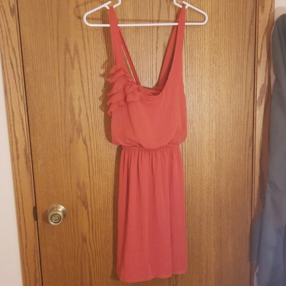 Burnt/rust orange dress